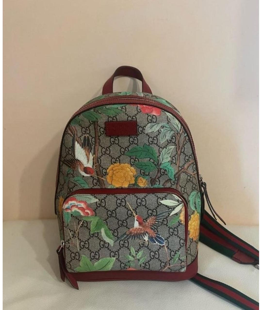 GUCCI Мульти рюкзак из канвы, фото 6