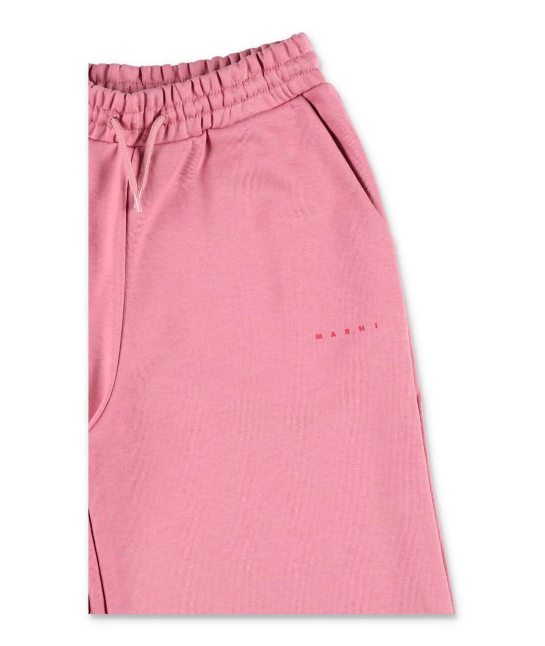MARNI Розовые хлопковые брюки и шорты, фото 2