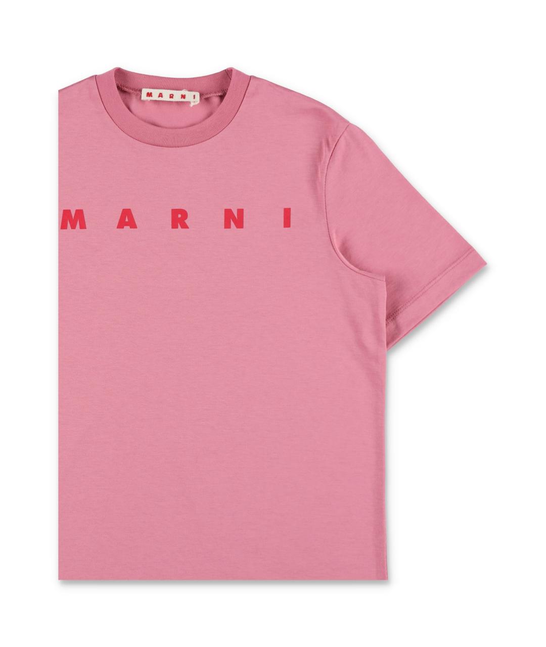 MARNI Розовый хлопковый детская футболка / топ, фото 2