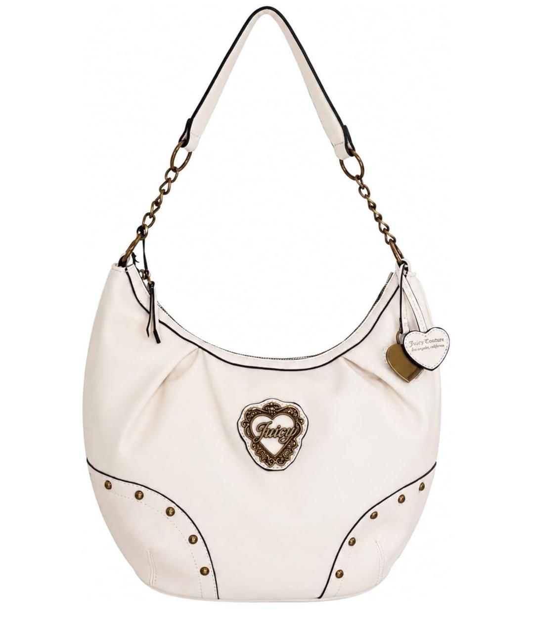 JUICY COUTURE Белая сумка через плечо из искусственной кожи, фото 1