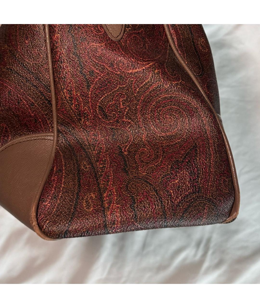 ETRO Коричневая сумка тоут из канвы, фото 5