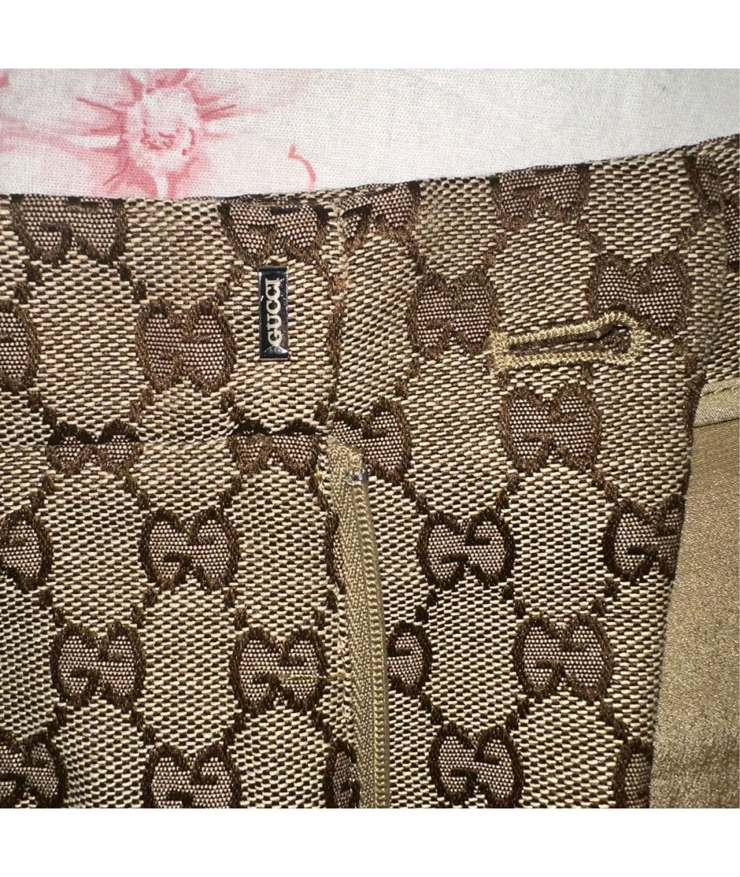 GUCCI Коричневые хлопковые шорты, фото 5
