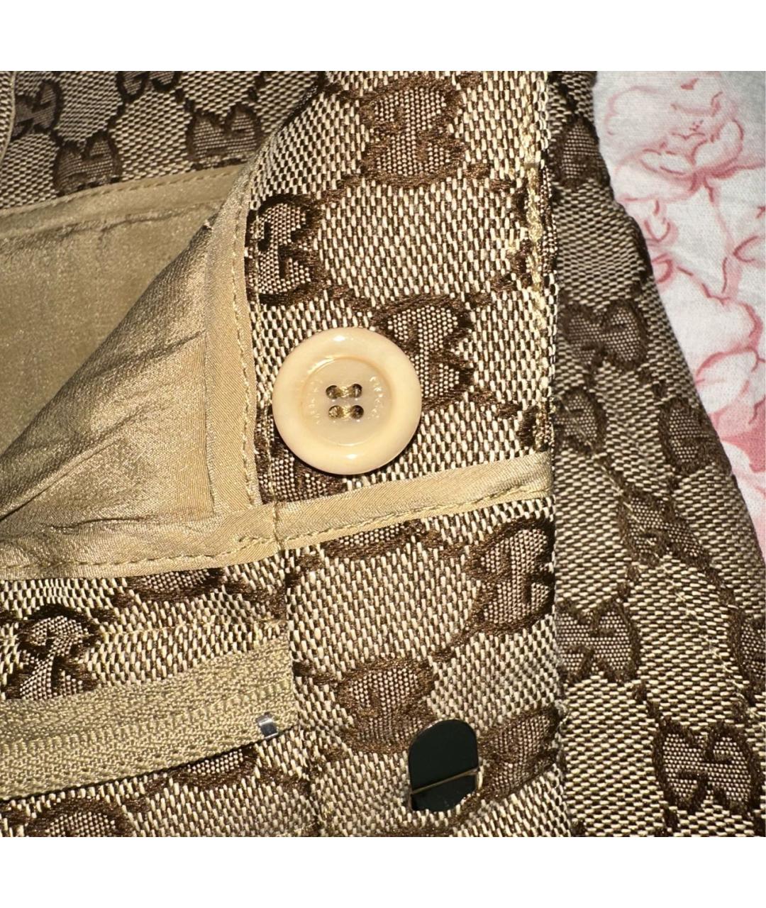 GUCCI Коричневые хлопковые шорты, фото 6