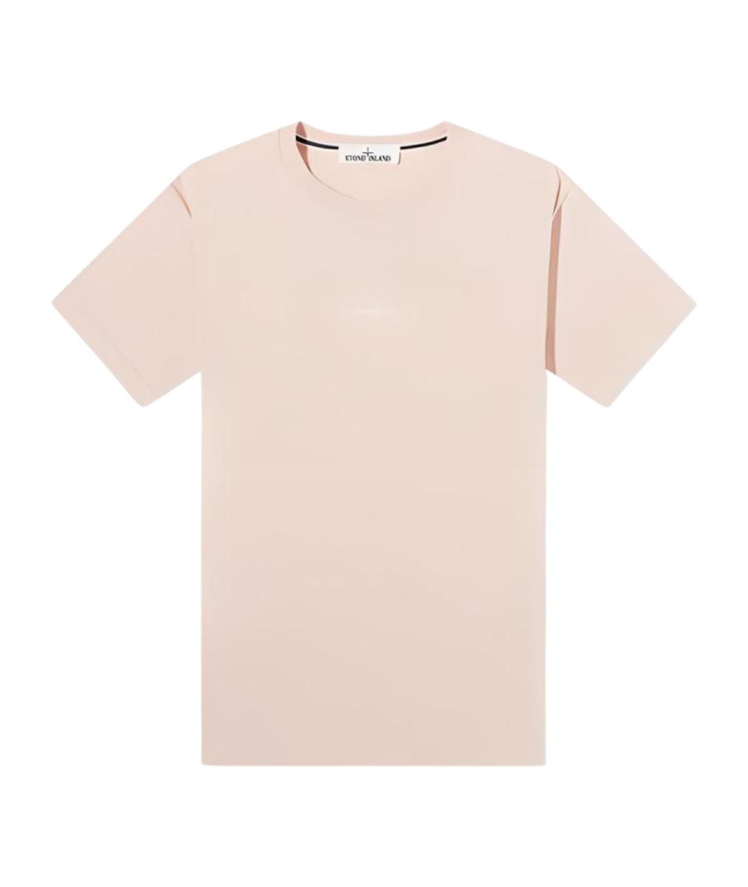 STONE ISLAND Розовая футболка, фото 1