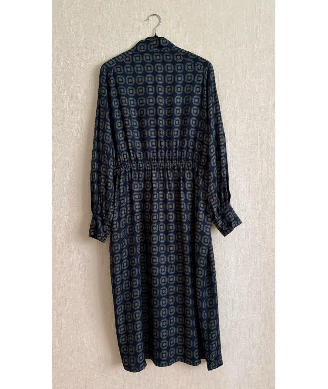 FABIANA FILIPPI Темно-синее вискозное повседневное платье, фото 2