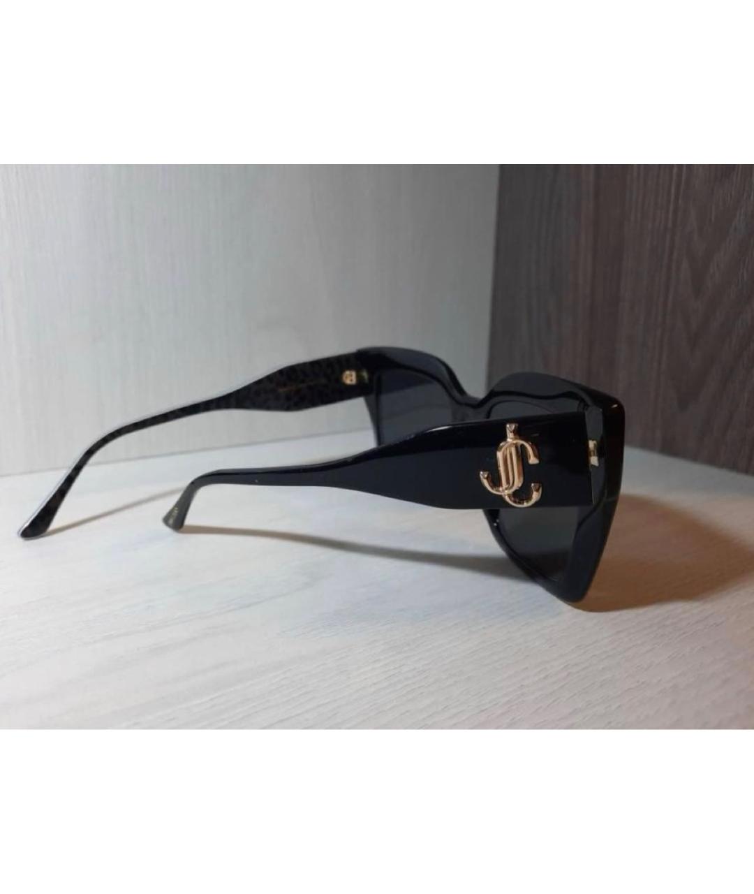 JIMMY CHOO Черные пластиковые солнцезащитные очки, фото 2