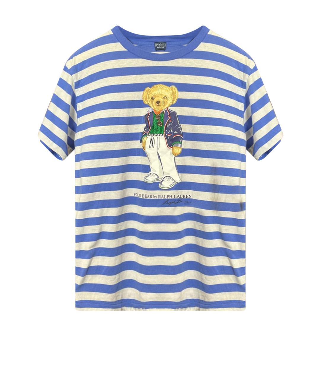 POLO RALPH LAUREN Синяя хлопковая футболка, фото 1