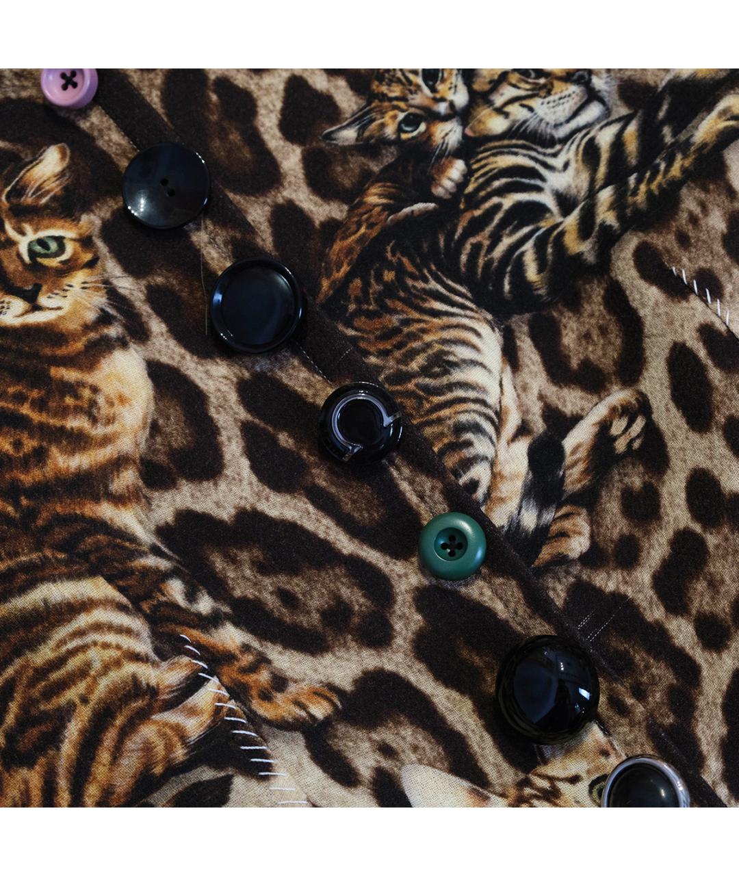 DOLCE&GABBANA Коричневое повседневное платье, фото 5