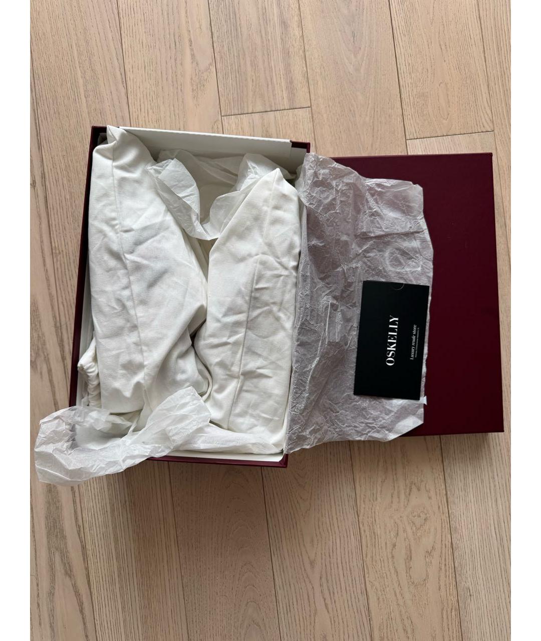 GUCCI Белые кожаные низкие кроссовки / кеды, фото 2
