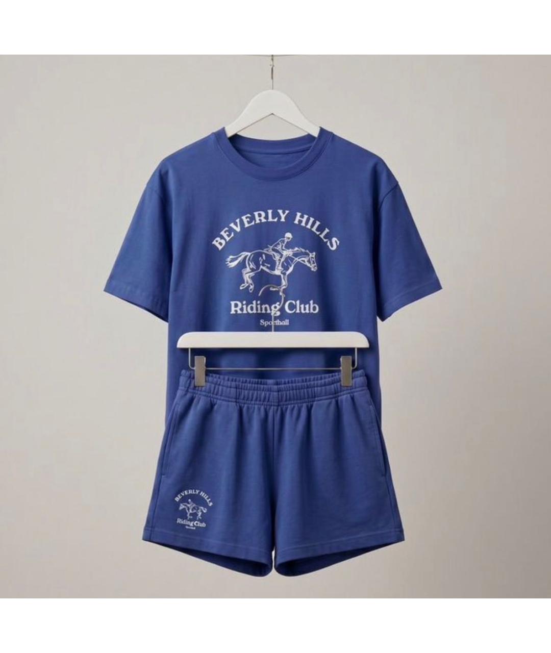 SPORTY AND RICH Синий хлопковый спортивные костюмы, фото 3