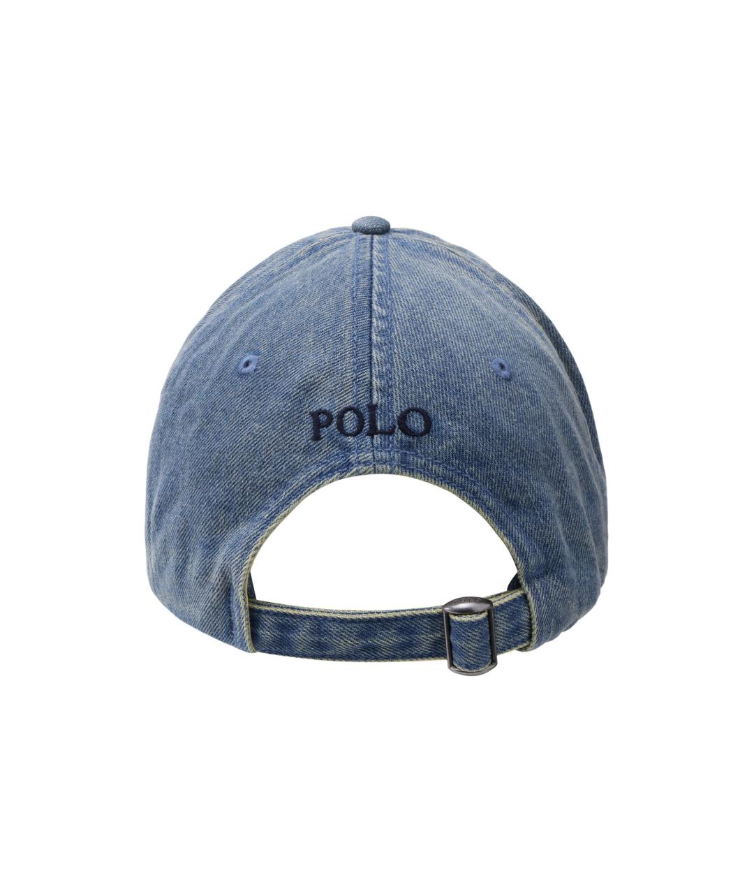 POLO RALPH LAUREN Синяя хлопковая кепка, фото 4