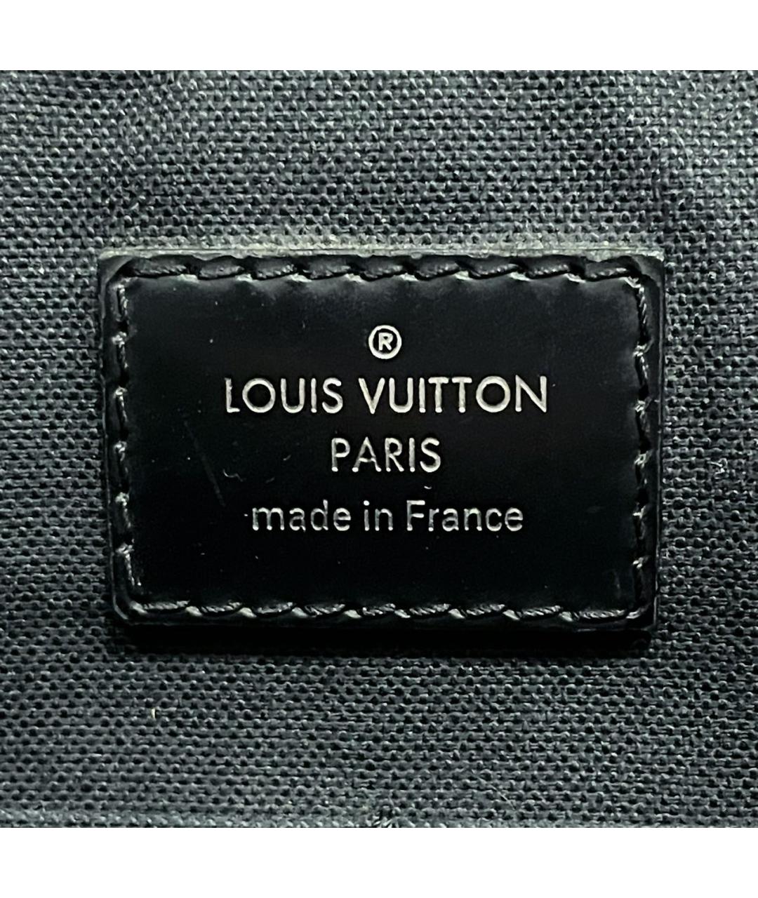 LOUIS VUITTON Черная сумка на плечо из канвы, фото 7