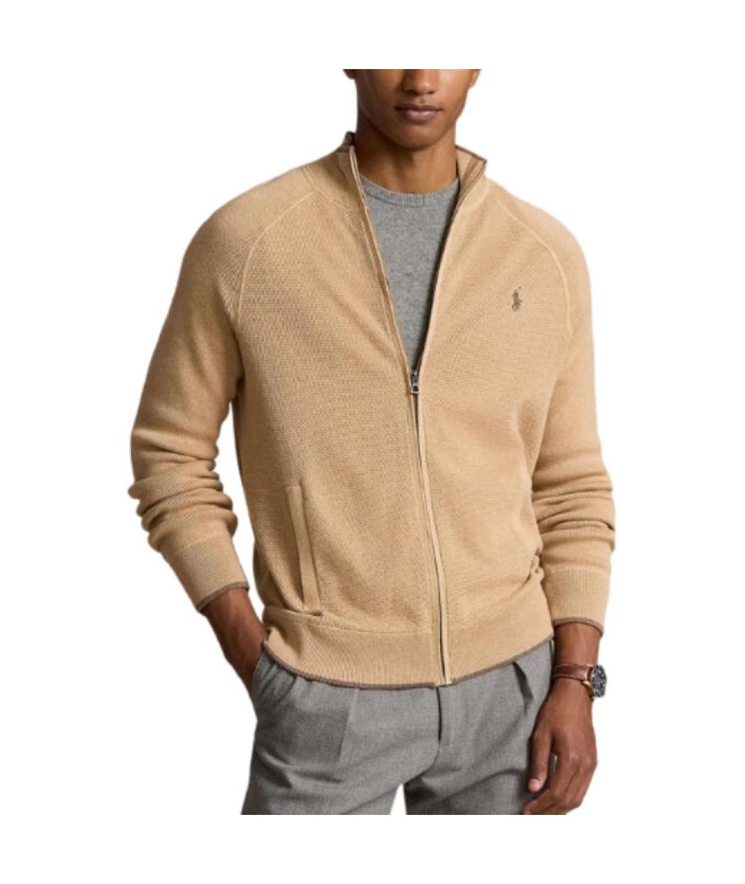 POLO RALPH LAUREN Бежевый кардиган, фото 3