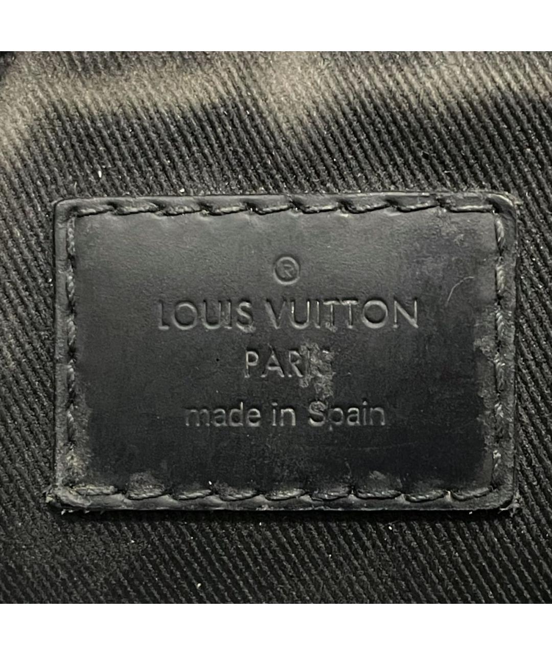 LOUIS VUITTON Черная сумка на плечо из канвы, фото 7
