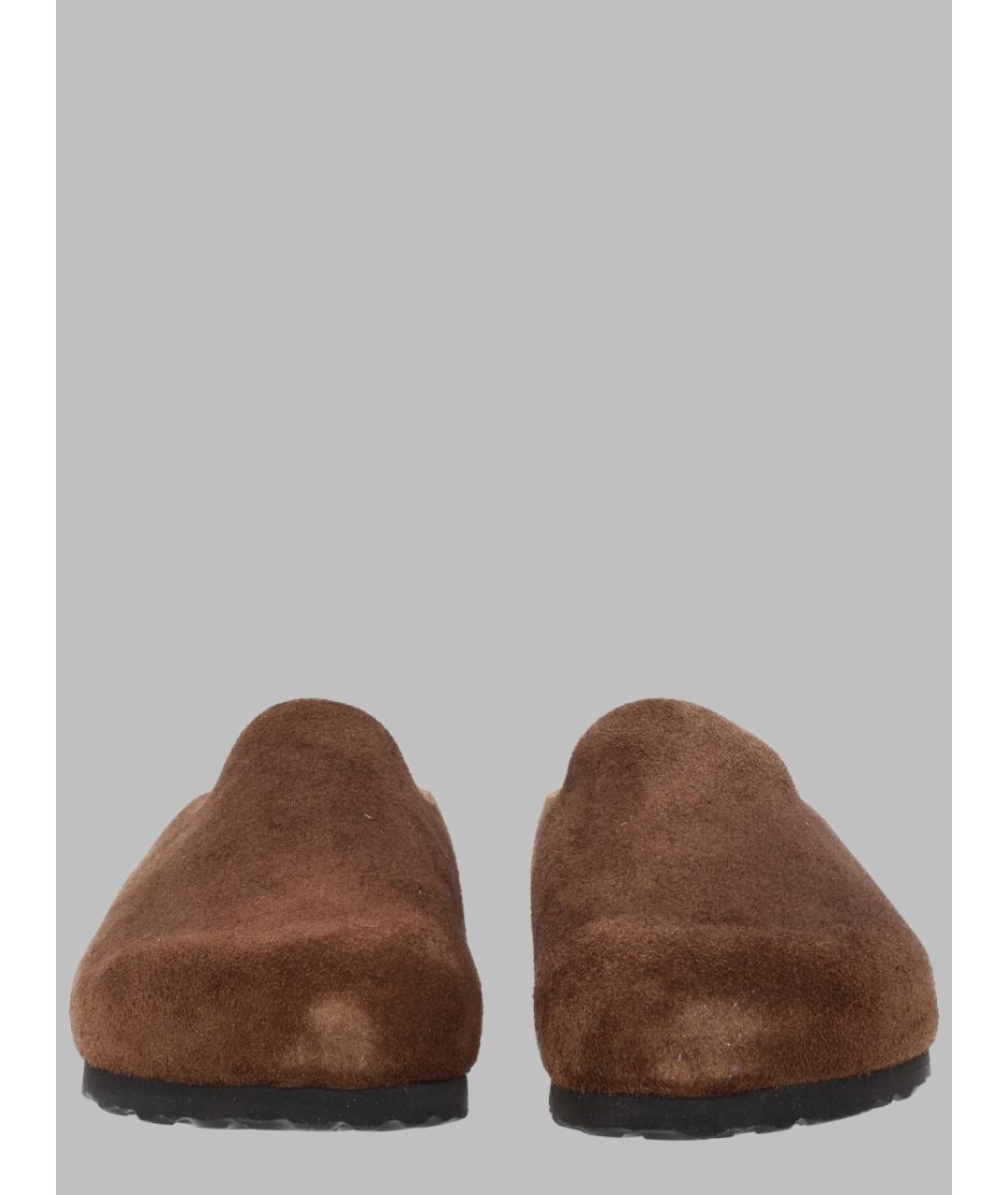 BIRKENSTOCK Коричневые замшевые мюли, фото 2