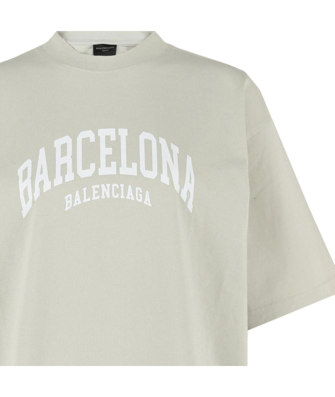 BALENCIAGA Серая футболка, фото 3