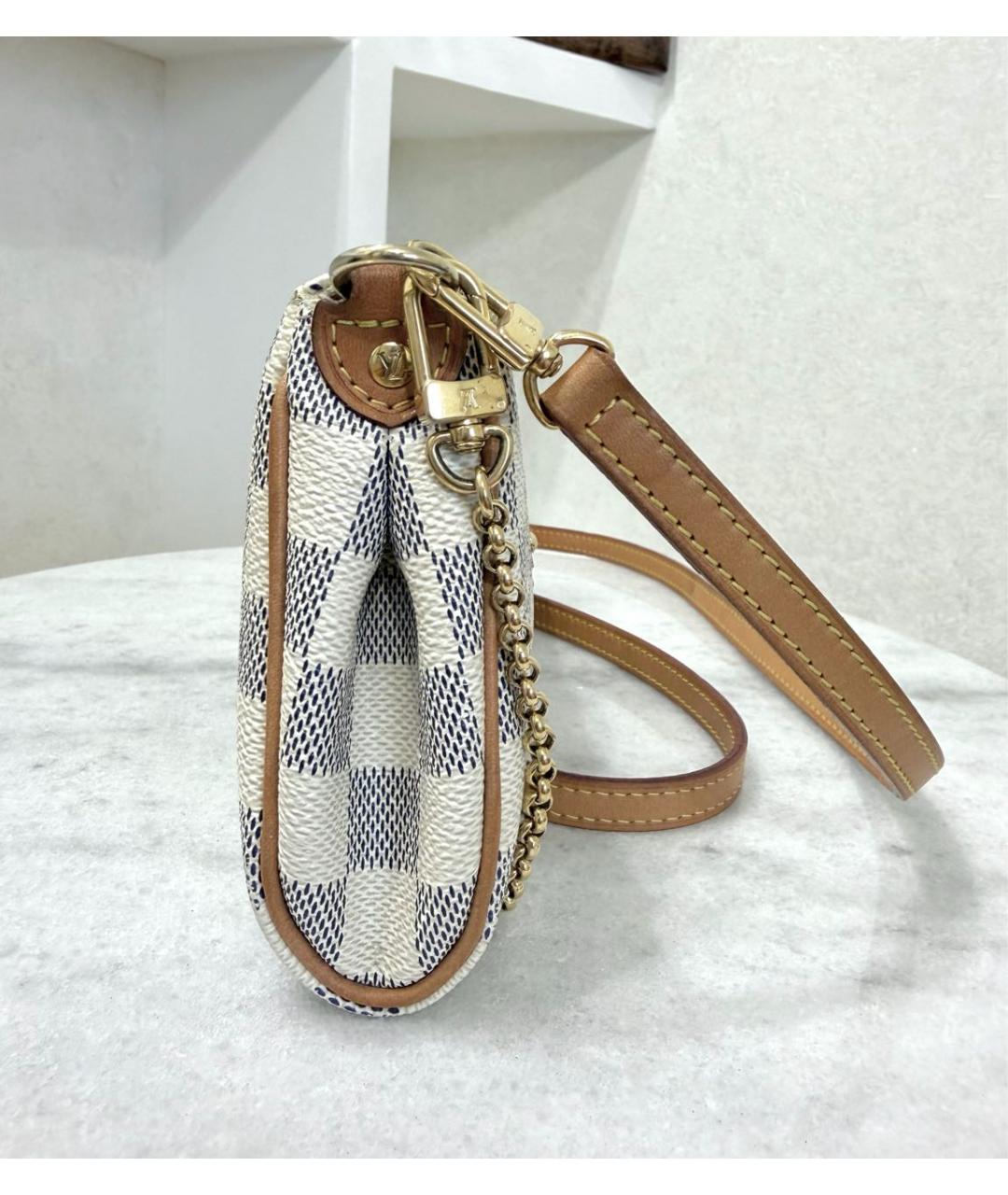 LOUIS VUITTON Белая сумка с короткими ручками из канвы, фото 7