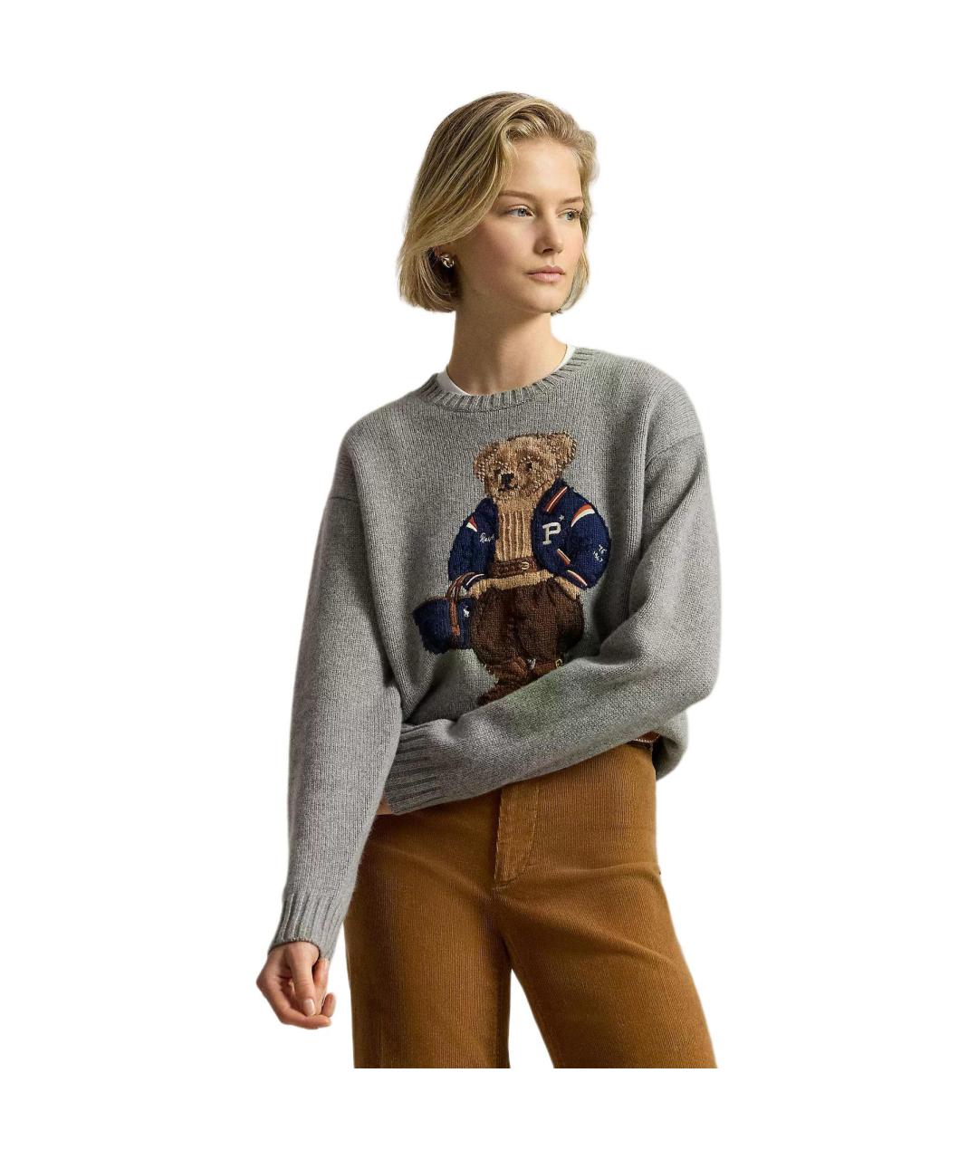 POLO RALPH LAUREN Серый джемпер / свитер, фото 3