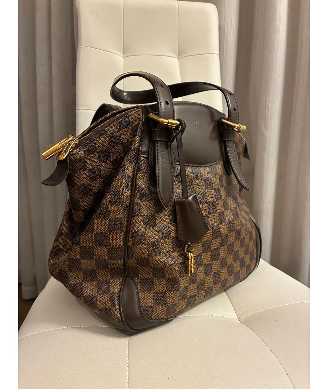 LOUIS VUITTON Коричневая сумка через плечо из канвы, фото 2