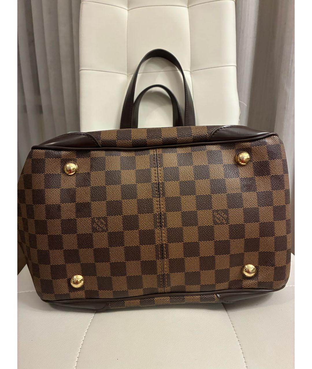 LOUIS VUITTON Коричневая сумка через плечо из канвы, фото 6