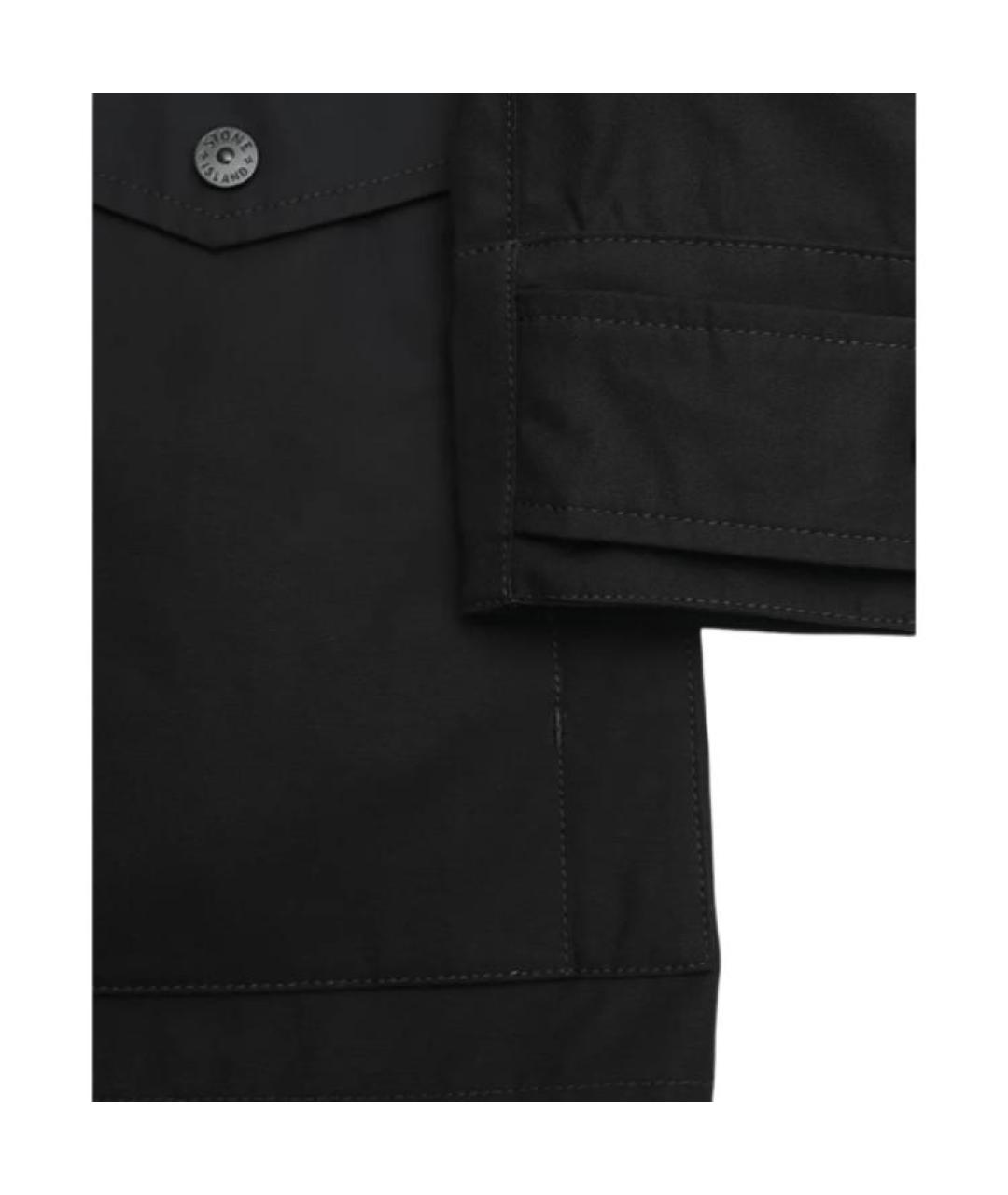 STONE ISLAND Черная куртка, фото 3