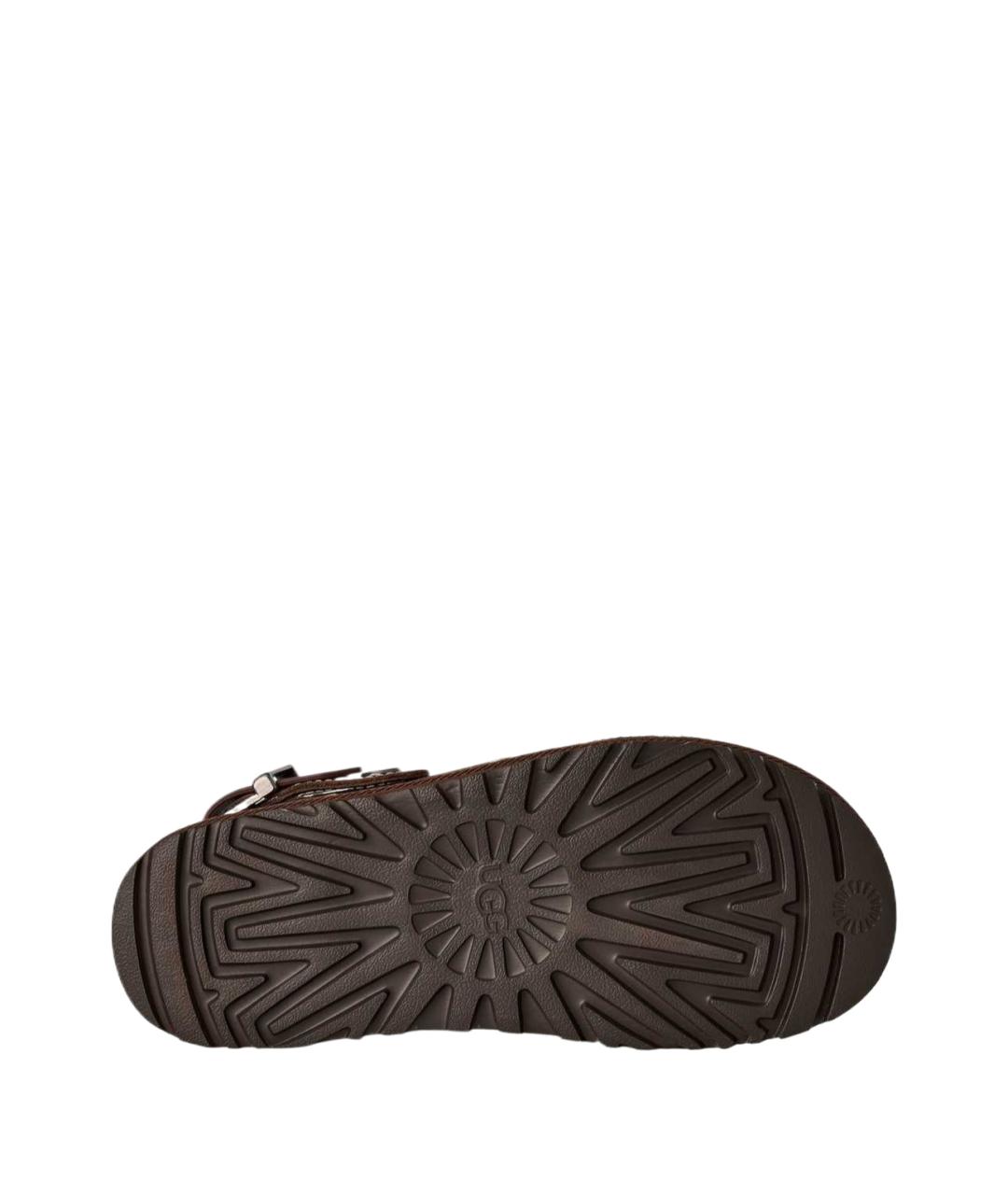 UGG Коричневые кожаные мюли, фото 5