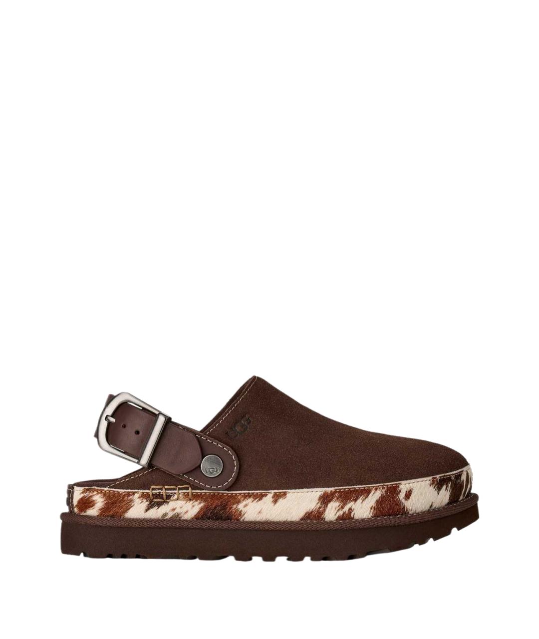 UGG Коричневые кожаные мюли, фото 1