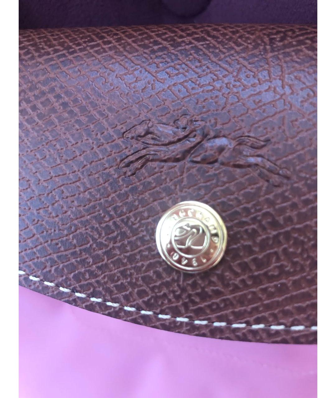 LONGCHAMP Коралловая синтетическая сумка тоут, фото 4