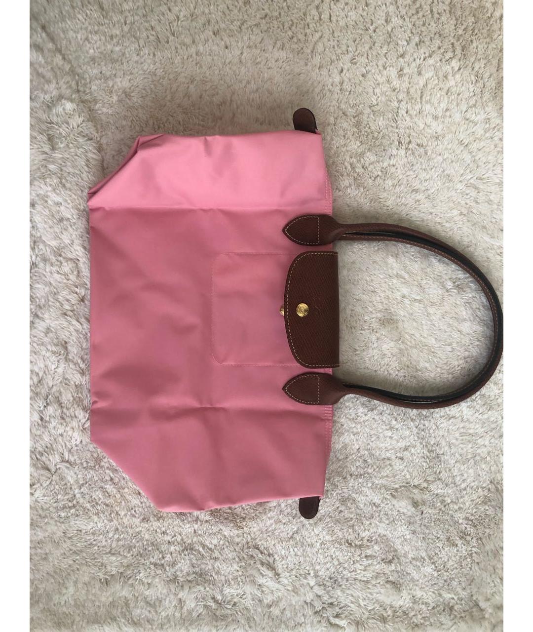 LONGCHAMP Коралловая синтетическая сумка тоут, фото 8