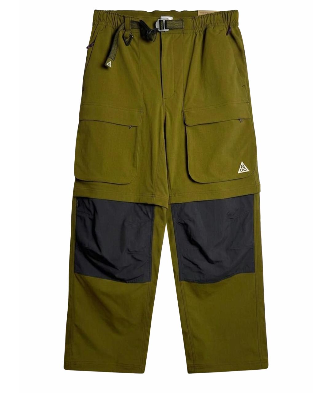 NIKE Горчичные повседневные брюки, фото 1