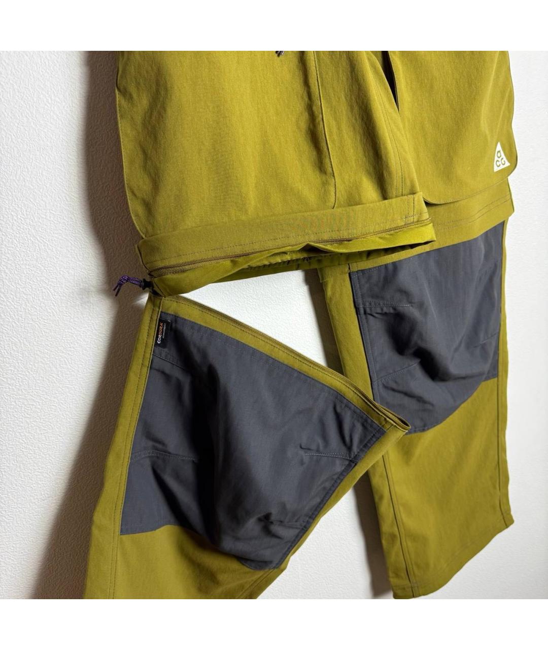 NIKE Горчичные повседневные брюки, фото 4