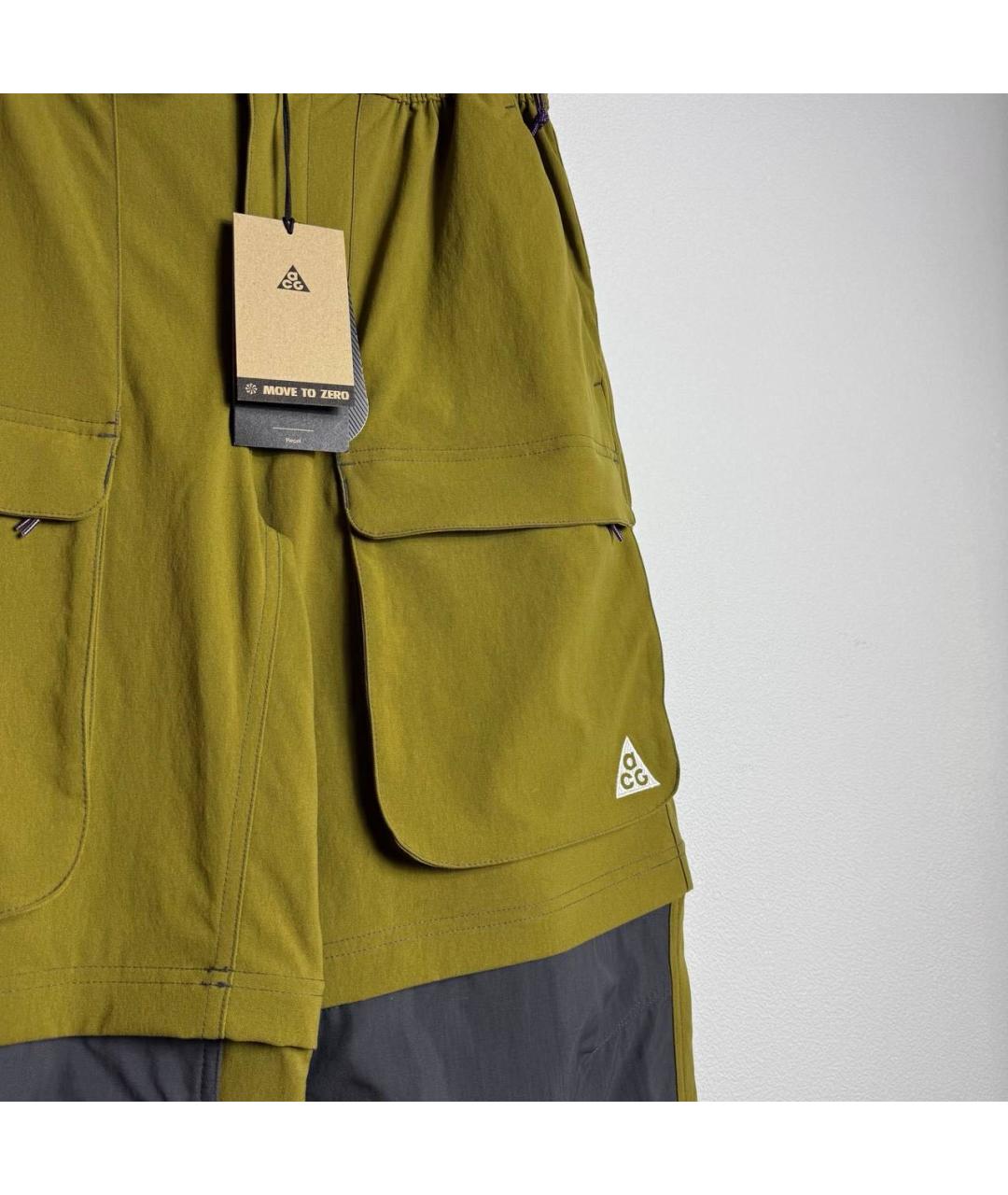 NIKE Горчичные повседневные брюки, фото 5