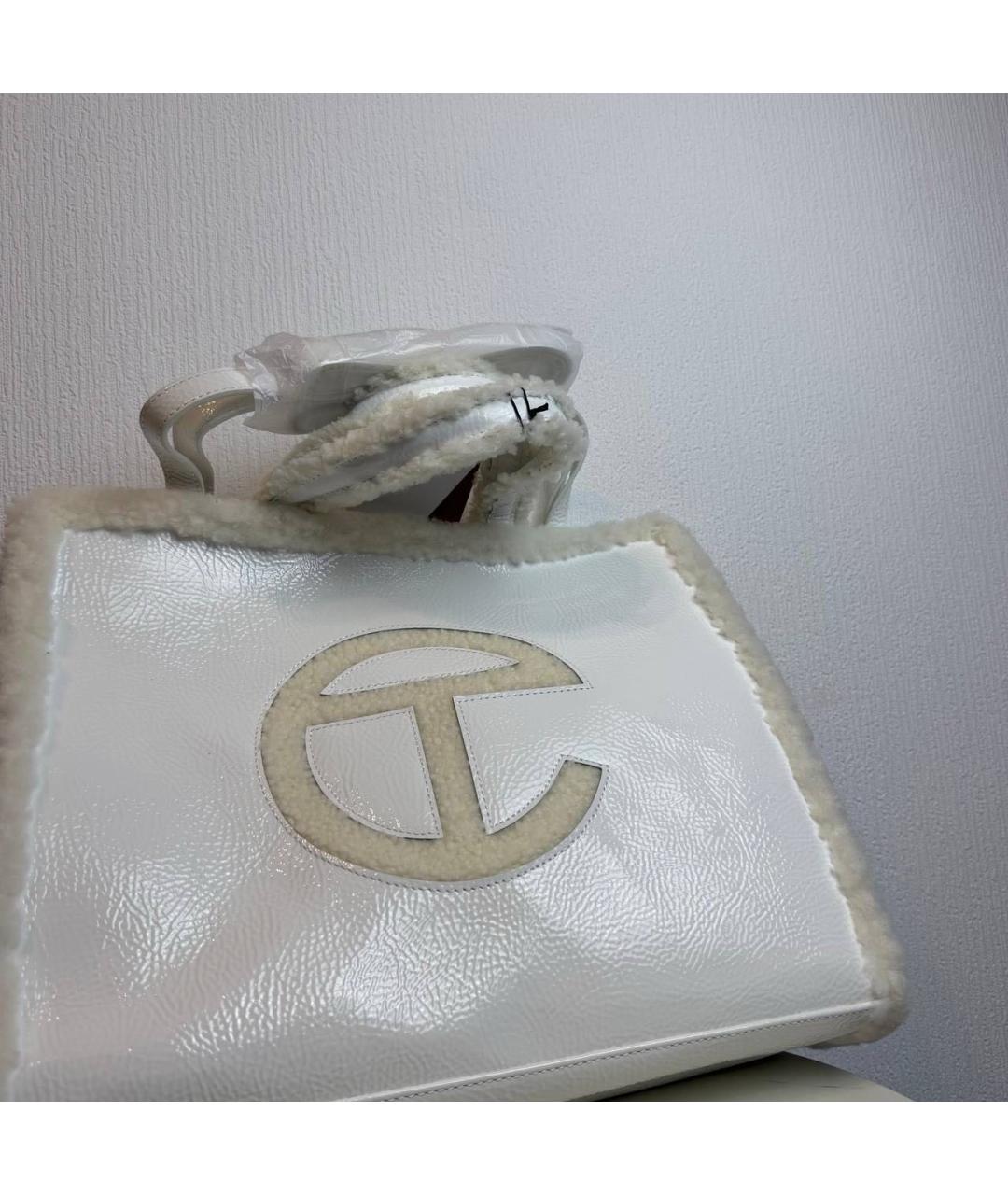 UGG Белая сумка тоут, фото 5