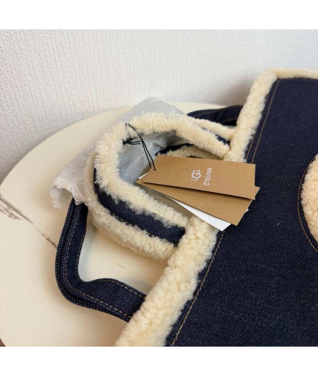 UGG Темно-синяя сумка тоут, фото 5