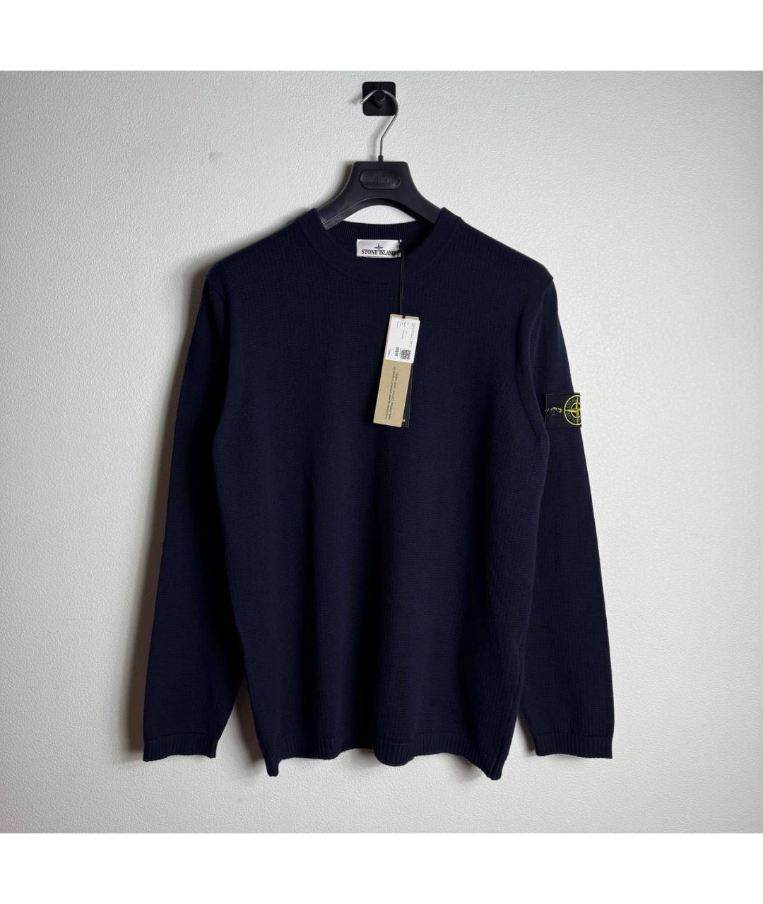 STONE ISLAND Темно-синий джемпер / свитер, фото 7