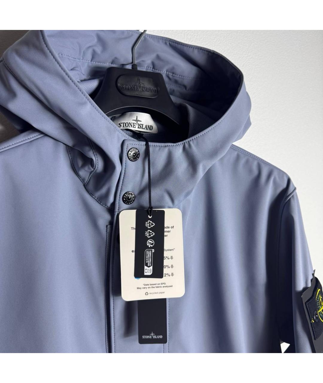 STONE ISLAND Голубая куртка, фото 6