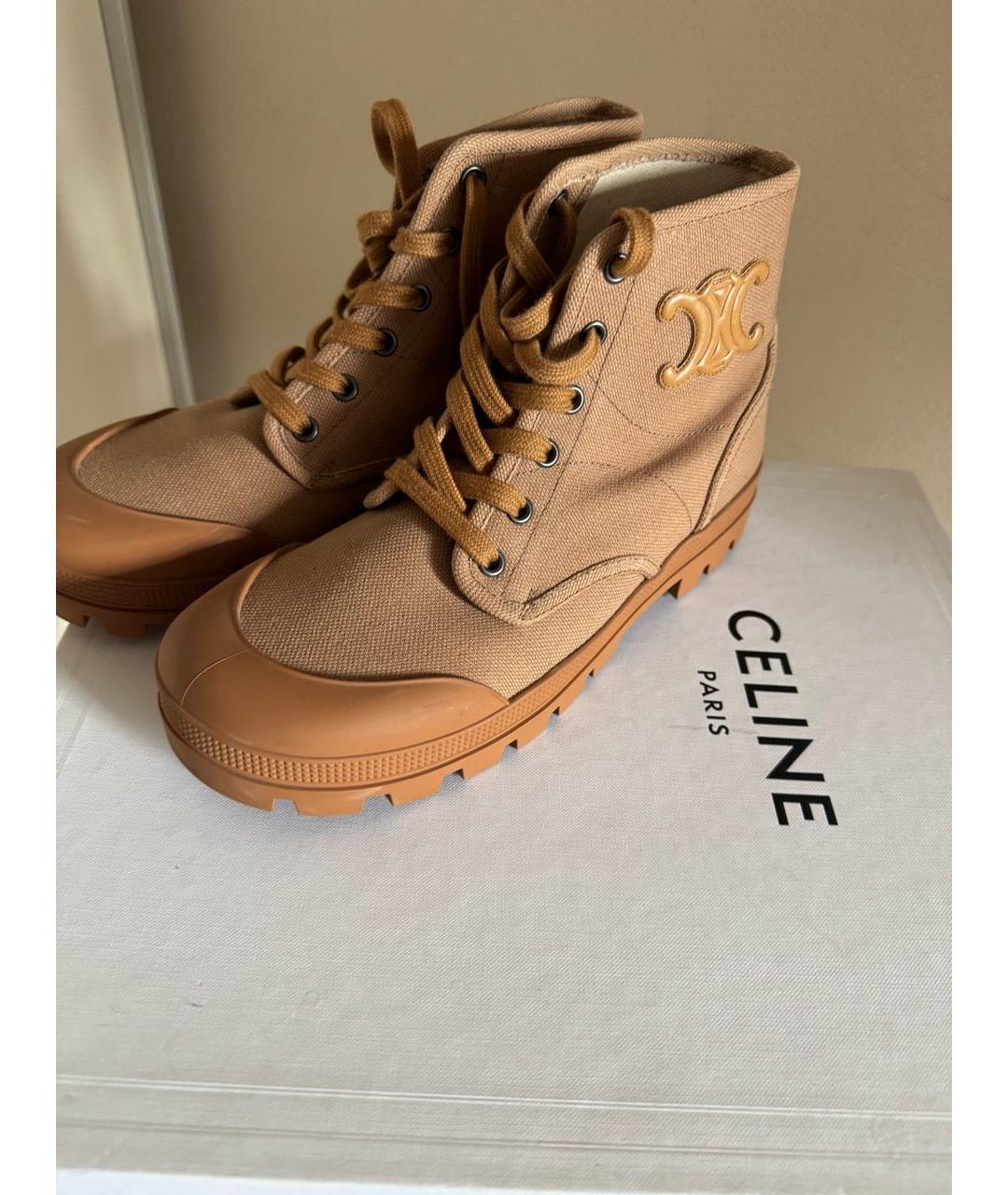 CELINE Текстильные ботинки, фото 5