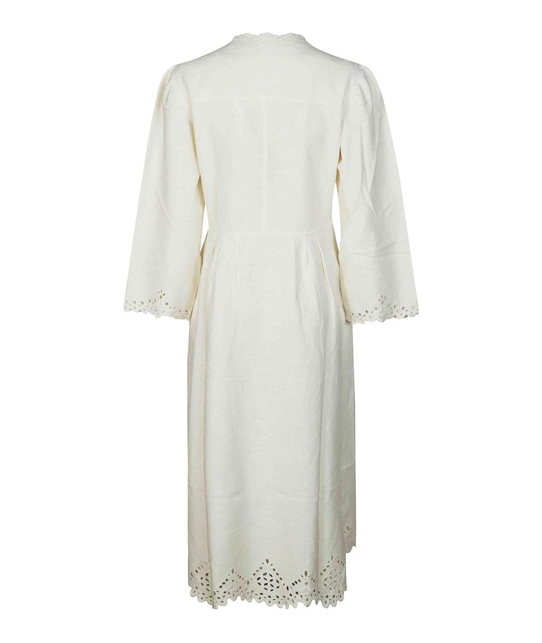 ISABEL MARANT Белое хлопковое повседневное платье, фото 2