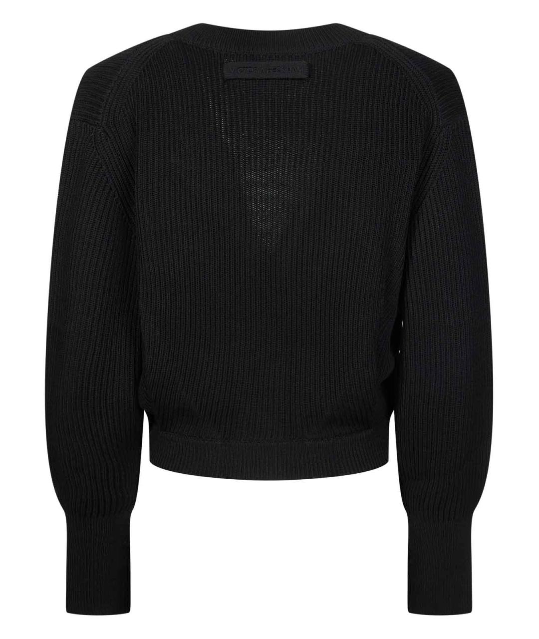 VICTORIA BECKHAM Черный кардиган, фото 2