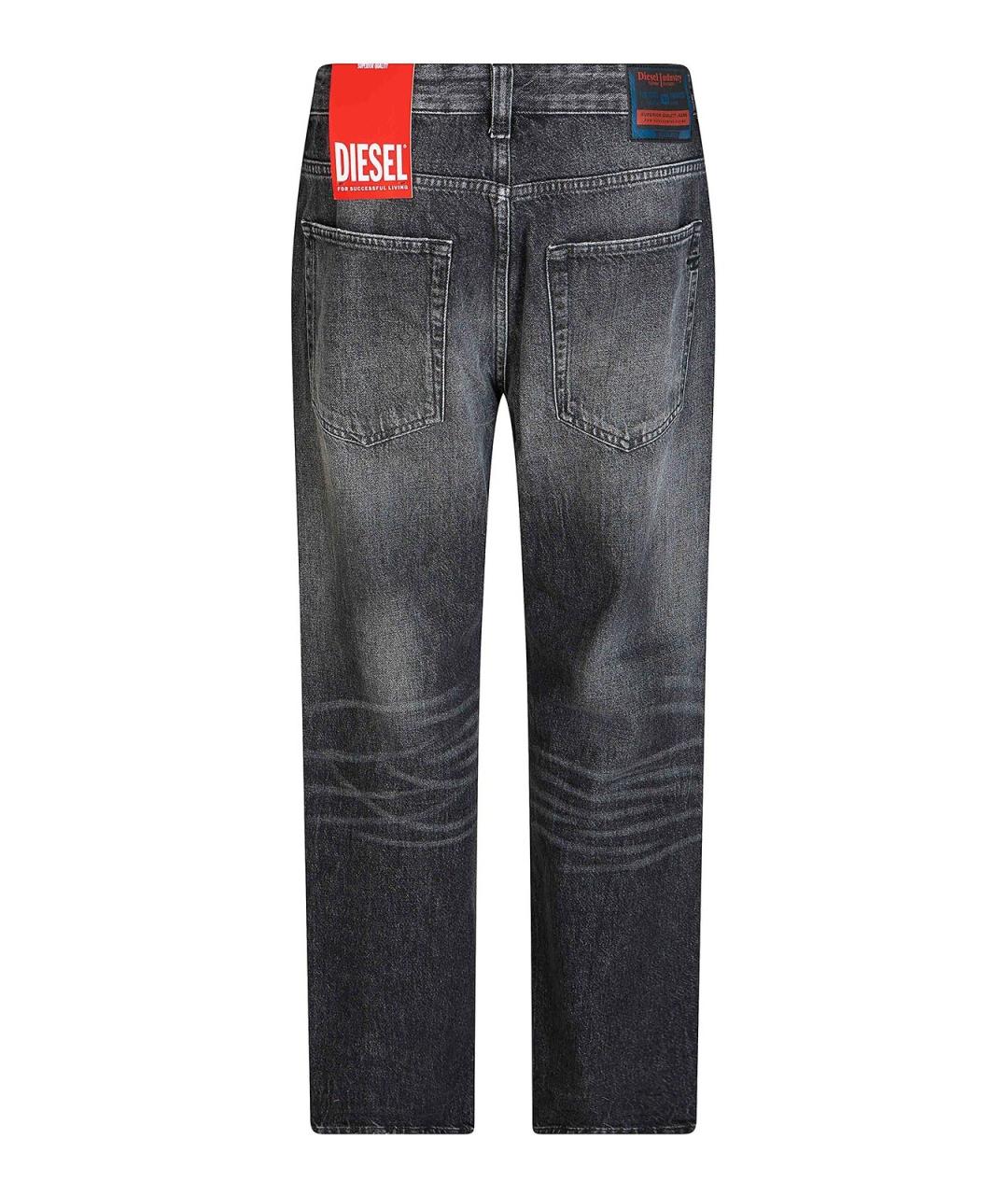 DIESEL Черные хлопковые джинсы скинни, фото 2