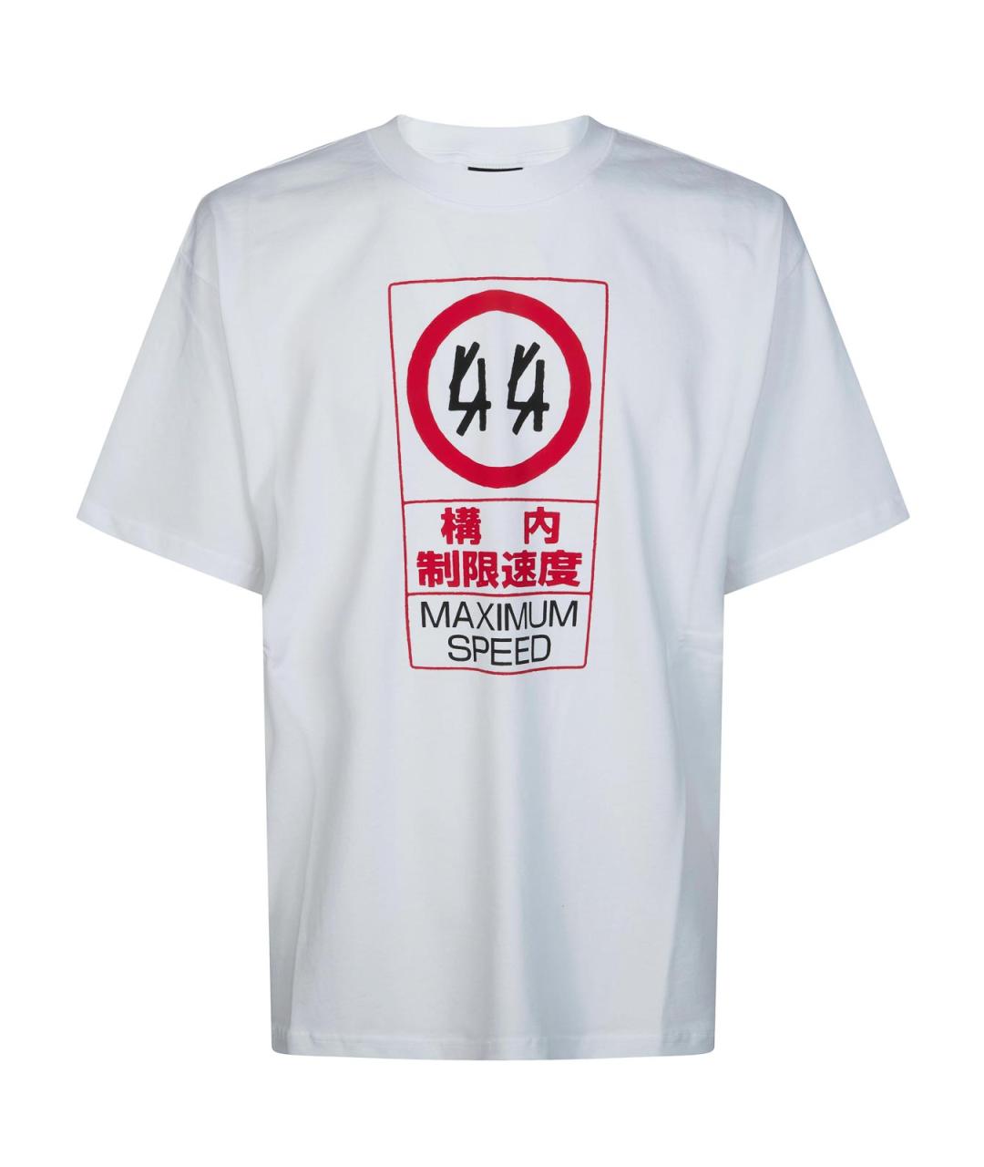 44 LABEL Белая хлопковая футболка, фото 1