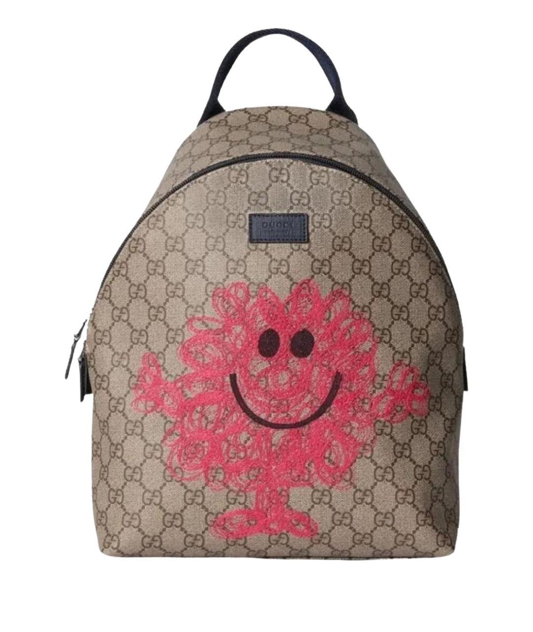 GUCCI Коричневый рюкзак из канвы, фото 1