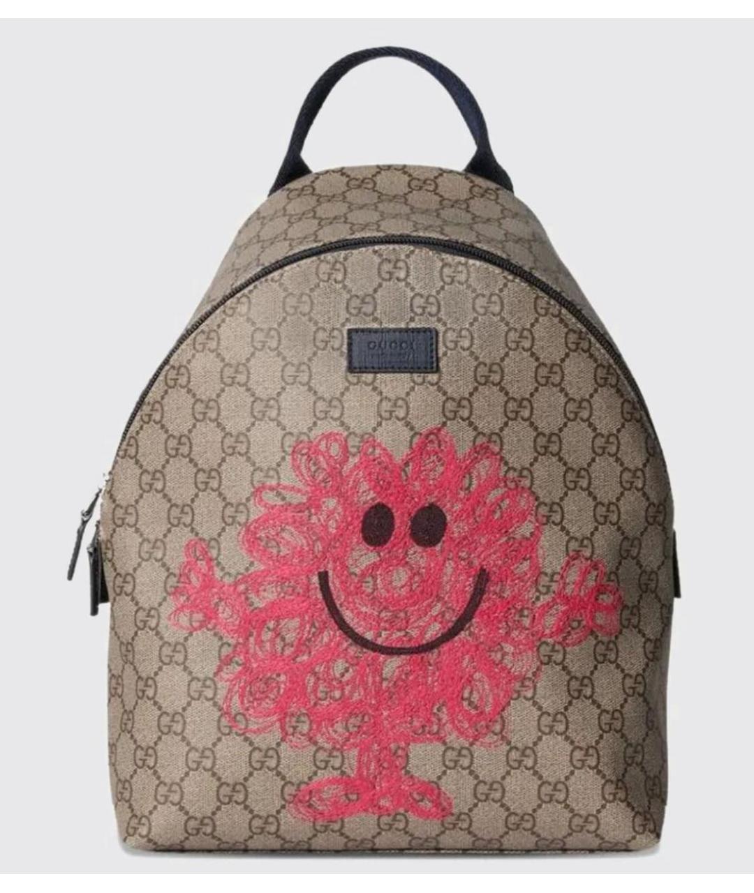 GUCCI Коричневый рюкзак из канвы, фото 5