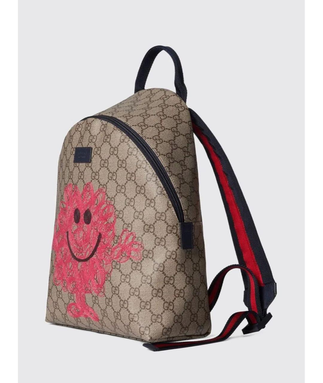 GUCCI Коричневый рюкзак из канвы, фото 3