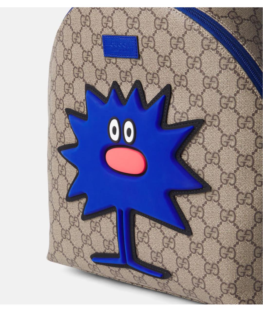 GUCCI Коричневый рюкзак из канвы, фото 3