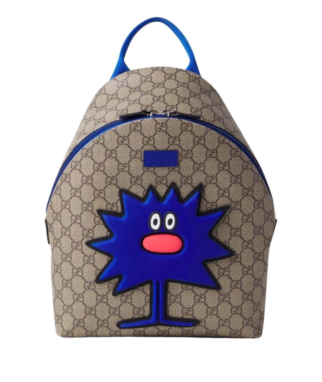 GUCCI Коричневый рюкзак из канвы, фото 1