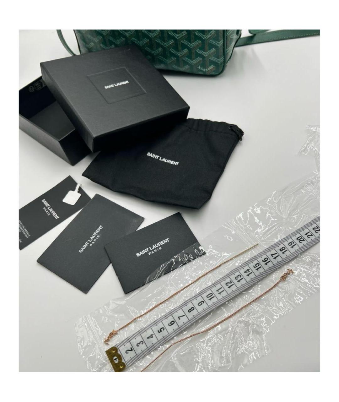 SAINT LAURENT Золотые серьги, фото 8