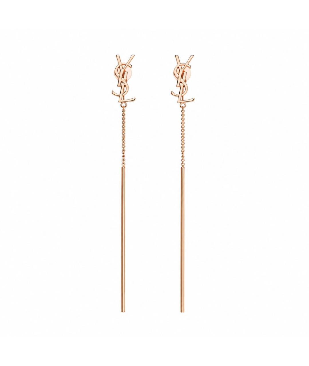 SAINT LAURENT Золотые серьги, фото 1