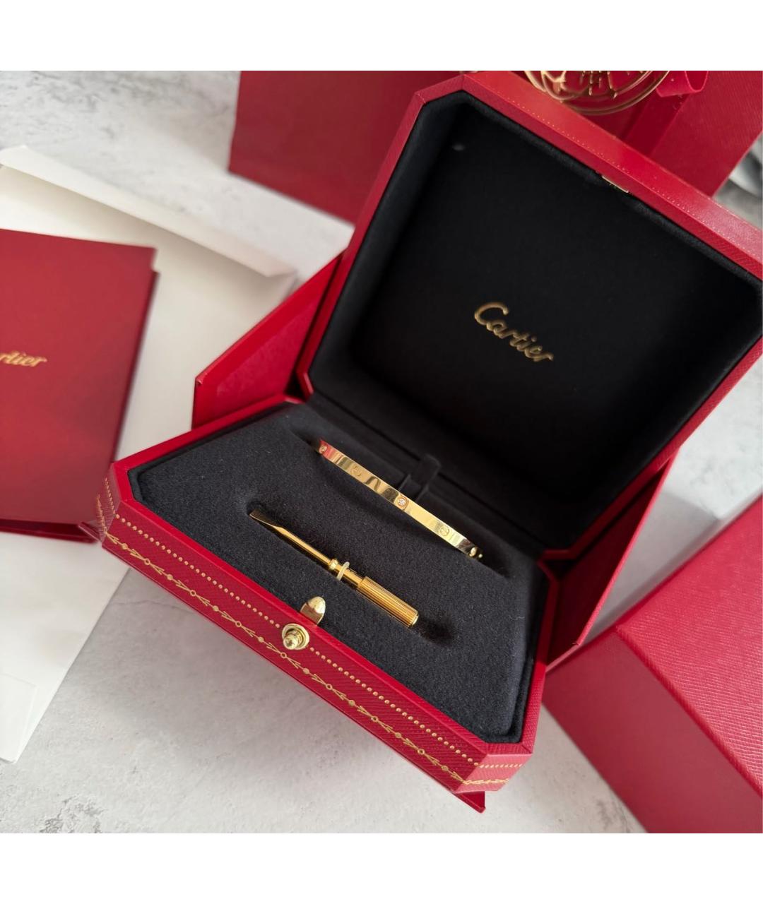 CARTIER Золотой браслет из желтого золота, фото 3