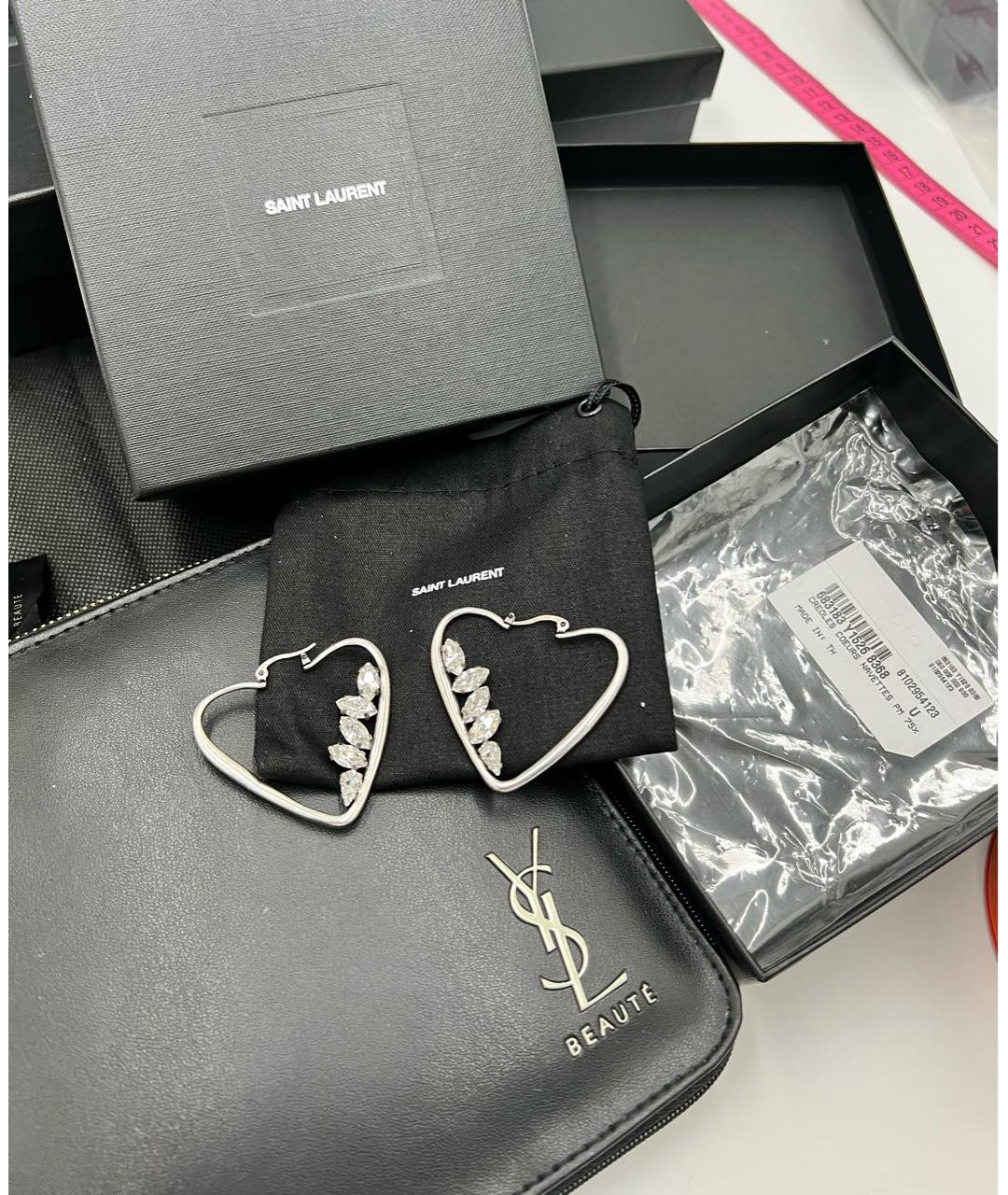 SAINT LAURENT Серебряные серьги, фото 8